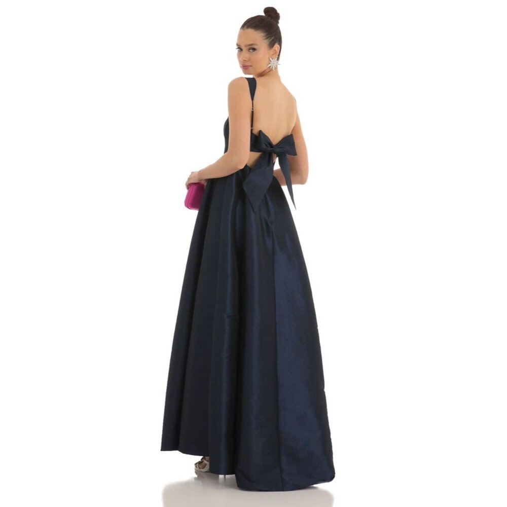 Fit and Flare Maxi Dress in Navy LUCY IN THE SKY